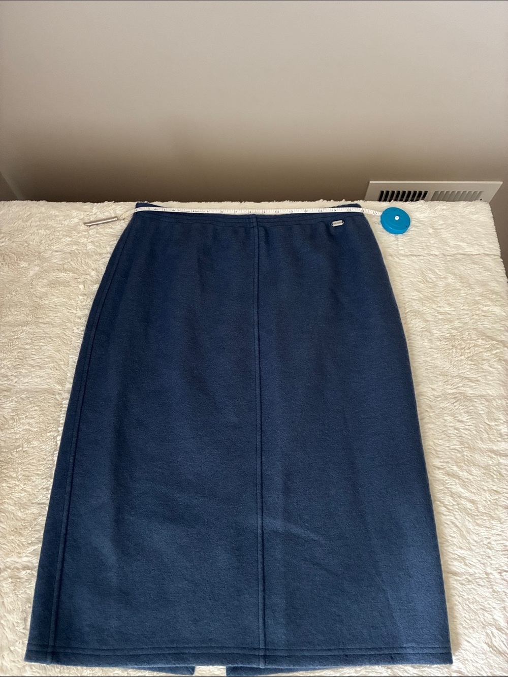 Geiger- Classic Navy Pencil Skirt - Women's Straight Fit